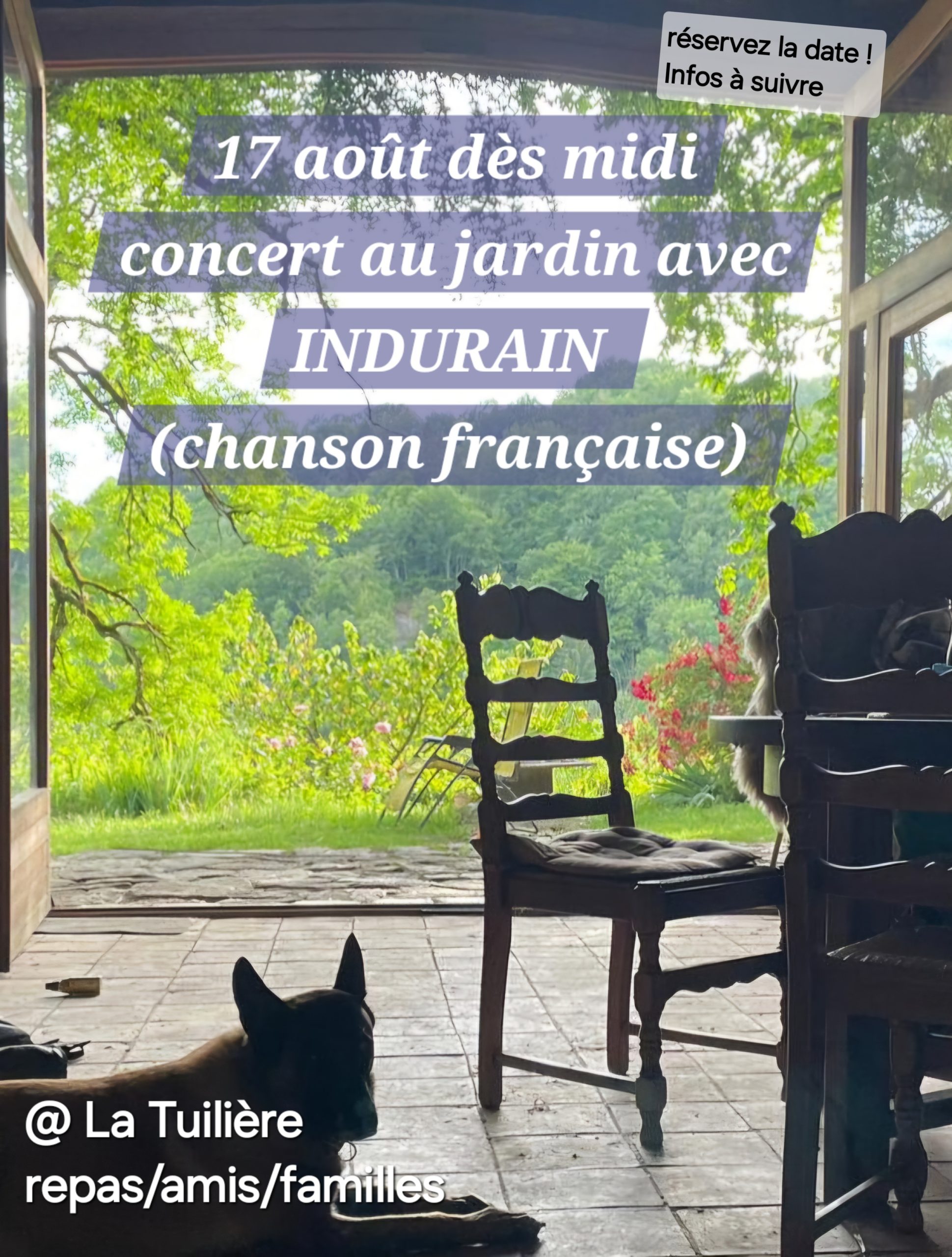 17 août, INDURAIN, concert au jardin